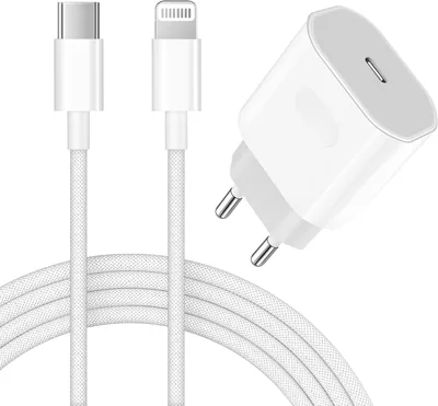 Chargeur rapide Apple MFi certifié pour iPhone 14/13... avec adaptateur USB-C 25W