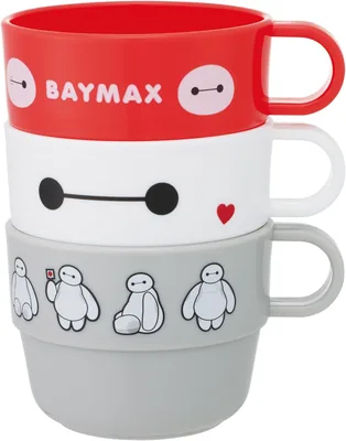 Skater KS31-A Disney Baymax Cup, 7.4 fl oz, Set of 3, Best Deal