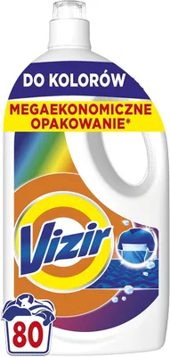 Vizir Płyn do prania Color, 80 prań | Dokładne pranie tkanin, zachowanie żywych kolorów