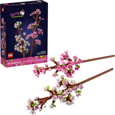 LEGO Botanicals Flores de Cerezo - Juguetes de Construcción para Niños y Niñas, 8+, Decoración para Escritorio, Recámara - 35% De Descuento
