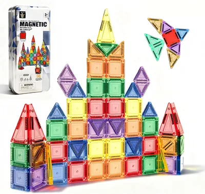 56PCS Mini Magnetic Tiles Building Blocks