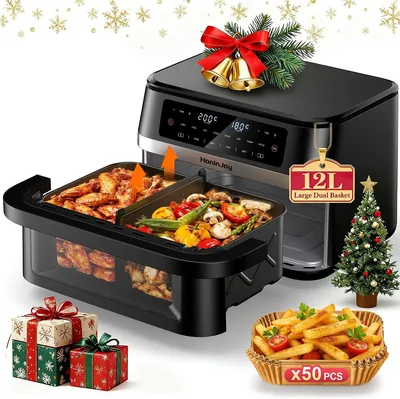 Air Fryer - Dual Zone Cooking, 10-in-1