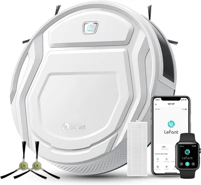 Lefant M210P Robot Aspirapolvere, 2200Pa di Potenza, Silenzioso e Ultra-Comodo, WiFi/App/Alexa, Pulizia a Zig-Zag, Autonomia 120 Minuti, Sconto del 70%