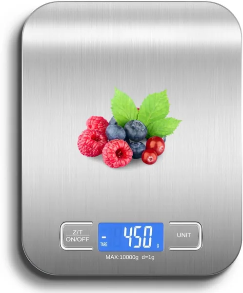 Balaná a de Cozinha Inox Digital para Alimentos Dieta Fitness Alta Precisó Resistente a Guá Com Base Antiderrapante e Visor de Alta DefiniÍo