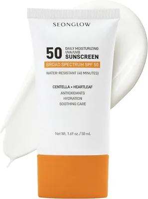 Korean Sunscreen SPF 50 - 96% Off! Centella Heartleaf Moisturizer