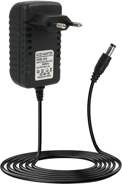 Alimentation universelle 9V 1A 1000mA 9W AC 100-240V à DC 9V pour caméra Tapo, Arduino, guitare pédale, routeur, vélo d'exercice - Meilleure offre
