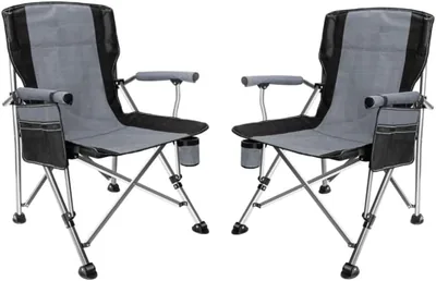 Trade Kite Folding Camping Chairs 150kg, Padded, Cup Holder