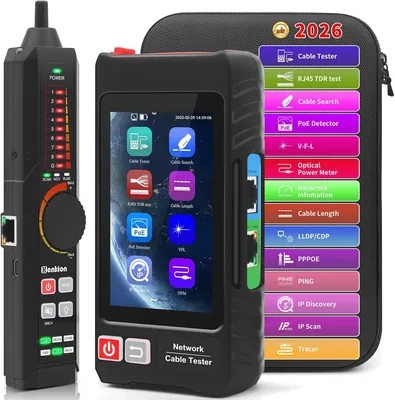 Multifunction Network Tester, RJ45 UTP Cable Tracer, 4" Touch Screen, Best Deal