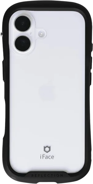 iFace Reflection iPhone 17 Case Clear Tempered Glass Black Eco PKG