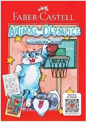 كتاب تلوين أولمبياد الحيوانات من Faber-Castell - توفير 14%