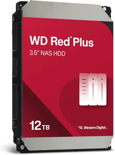 WD Red Plus 12TB NAS Internal Hard Drive 3.5