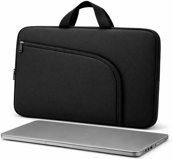 Capa para Notebook at 15.6'' em Neoprene - Design Slim com Al a e Bolso Frontal e Z per Refor ado