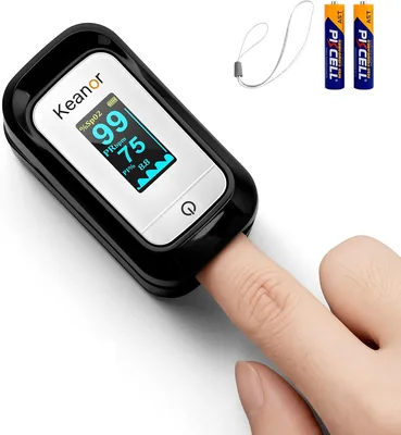 Keanor Pulse Oximeter - SpO2, Heart Rate Monitor with Alarm