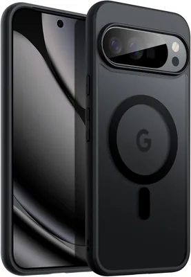 JETech Magnetisk Case för Google Pixel 10/10 Pro 2025, Kompatibel med MagSafe och Pixel Snap Charger, Bright Matte Back Shock