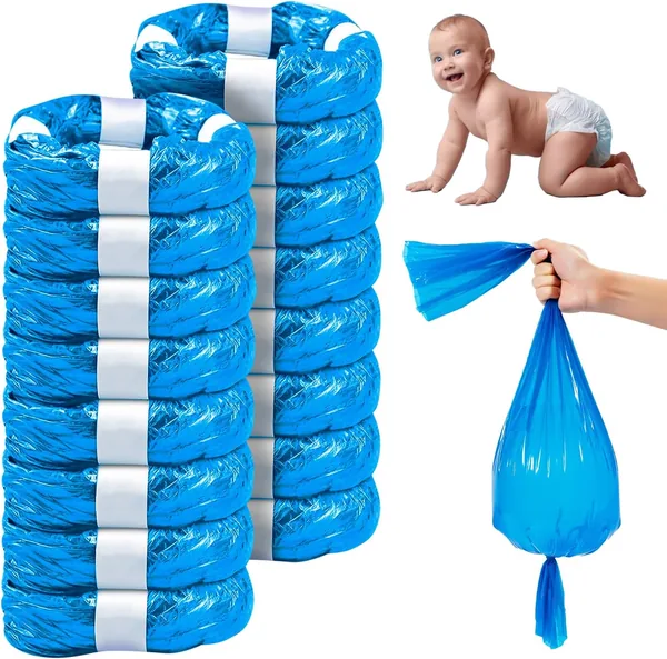 16 Nappy Refills Compatible with Tommee Tippee Sangenic Tec, Simplee Sangenic, Twist & Click and LitterLocker - Scented Nappy Feeder Refill X16 with Anti-Odor Treatment