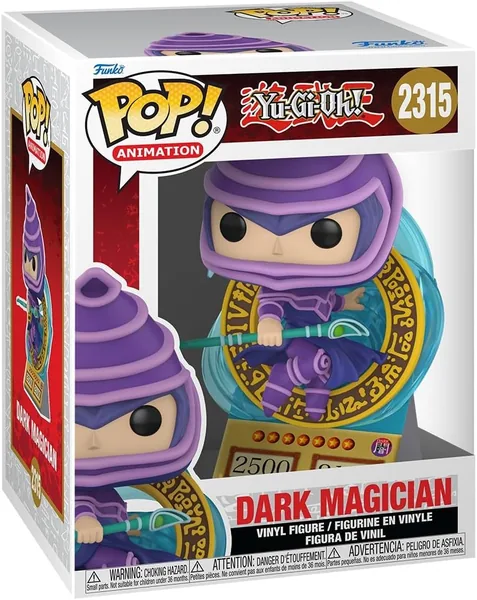 Funko Pop! Premium: Yu-Gi-Oh - Mago Oscuro (Tarjeta) - Figura de Vinilo Coleccionable - Idea de Regalo - Merchandising Oficial - Juguetes para Niños y Adultos