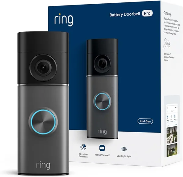 Ring Battery Doorbell Pro Deep Silver