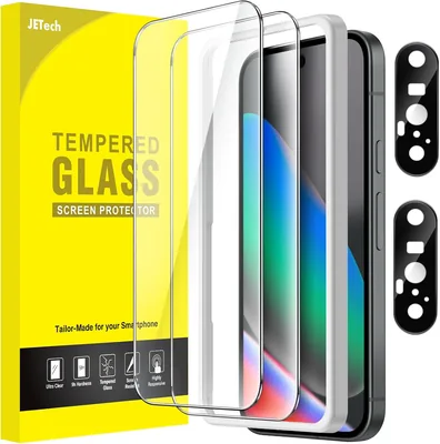 JETech Screen Protector för Google Pixel 10 med Kameradökning, Enkelt Installationsverktyg, Kompatibel Fingeravtryckslock, T