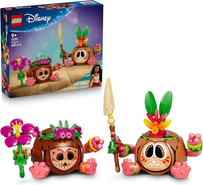 LEGO Disney Moana Kakamora - Construction Toy - 2 Figurines en forme de Pots de Fleurs Artificiels - Décoration pour Chambre d'Enfant (10% Off)