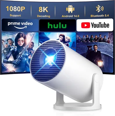 Salange HY300PRO+ Mini Projector 12000 Lumens 4K/8K