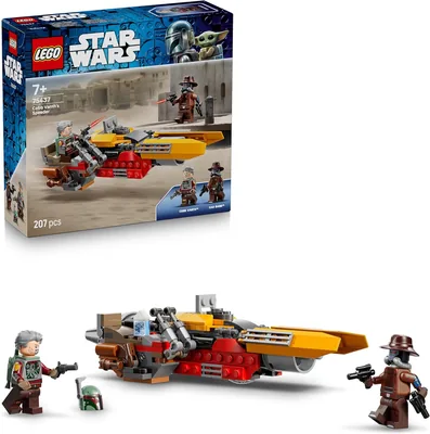 LEGO Star Wars 75437 Cobb Vanths Speeder - Mit Cobb Vanth & Cad Bane Minifiguren sowie Blaster und Jetpack - Geschenk für Kinder