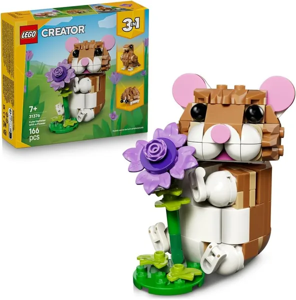 LEGO Creator 3in1 Cute Hamster with a Flower Toy
