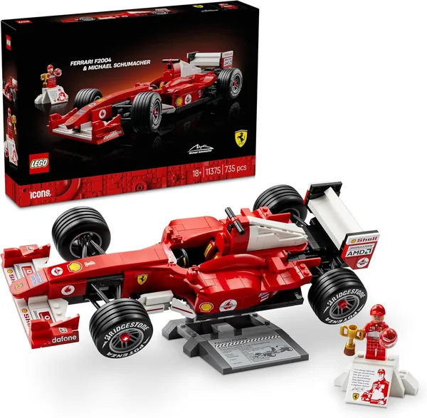 LEGO Icons Ferrari F2004 & Michael Schumacher