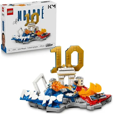 LEGO Kylian Mbappé Football Model Kit - 3D Display & Minifigure
