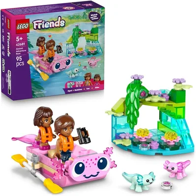 LEGO Friends Axolotl Adventure Boat Toy - 2 Dolls, Animals, Plants - 11% Off