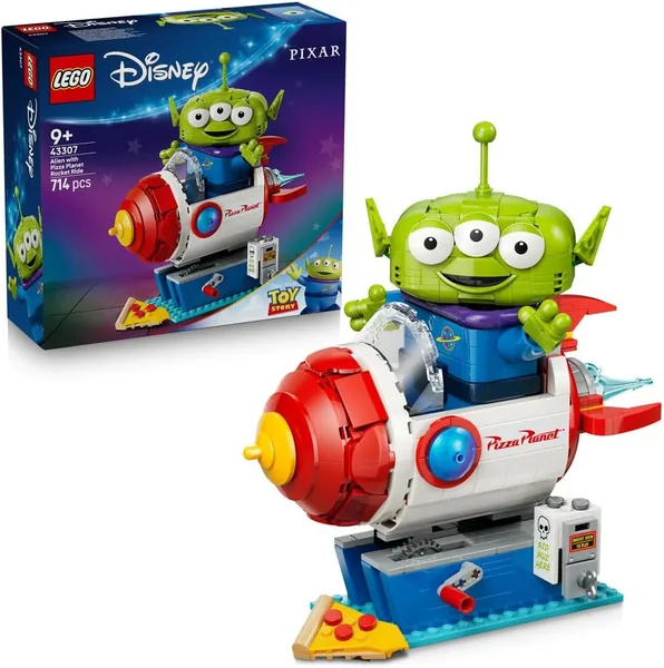 LEGO|Disney Pixar Alien with Pizza Planet Rocket Ride - Spaceship Toy w/Alien Figure