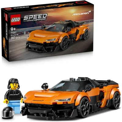 LEGO Speed Champions McLaren W1 77257 | Samochód F1, Zestaw klocków, Prezent dla fanów motoryzacji od 9 lat+, z minifigurką, 287 elementów