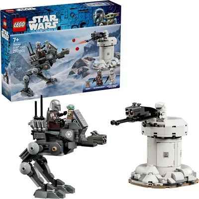LEGO Star Wars 75444 AT-RT Ataque Kit de Modelo con Caminante Imperial, Torre, Figura de Mandaloriano y Figura de Grogu - Mejor Oferta
