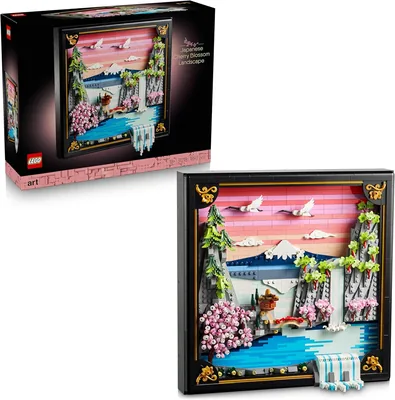 LEGO Art Japanese Cherry Blossom Landscape 3D Wall Art, Save 15%