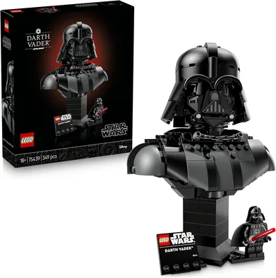 LEGO Star Wars 75439 Darth Vader Büste - Modellbau für Erwachsene mit Rotem Lichtschwert