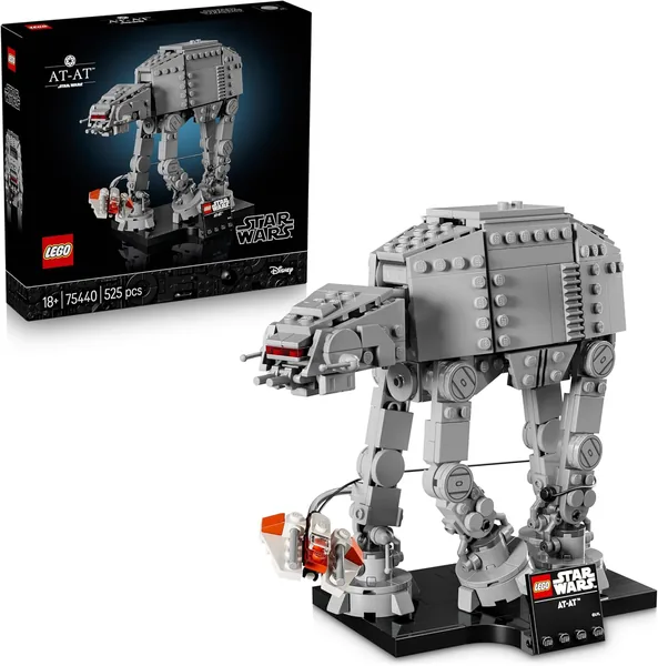 LEGO Star Wars 75437 AT-AT - Bouwset voor Volwassenen - Model met Snowspeeder, Standaard en Naamplaat - Decoratie voor Ruimteschip