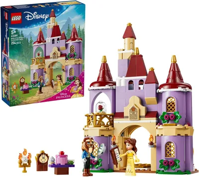 LEGO Disney Zaczarowany zamek Pięknej i Bestii 43289 | Zamek z bajki, zestaw z postaciami, prezent dla dziewczynki i chłopca