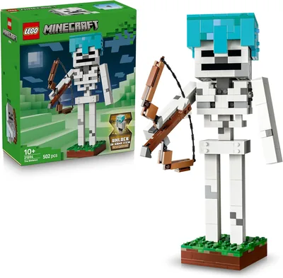 LEGO Minecraft Skelett - Byggspel med spelornament - Montagemodell för barn från 10 år och upp