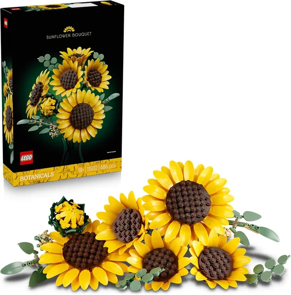 LEGO Botanicals Bouquet of Sunflowers - Adult Model of Artificial Flowers