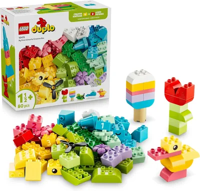 LEGO DUPLO Creative Colore Box - Giochi Educativi per lo Sviluppo del Motricità Fine - con Mattoni con Numeri, A
