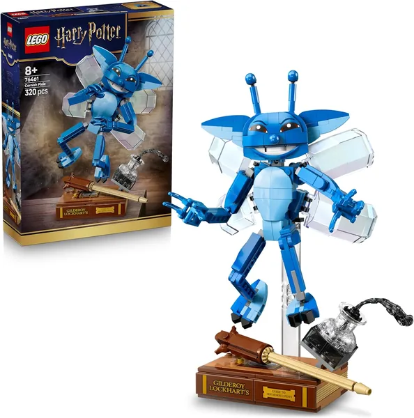 LEGO Harry Potter Fata Cornish in Offerta - Figura Decorativa con Libro e Bacchetta Magica di Gilderoy Lockhart per Camera da Letto o Scrivania
