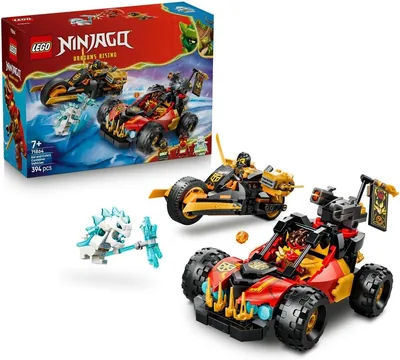 LEGO NINJAGO Kai & Cole's Combiner Vehicles - Ninja Toy Car, Motorbike, 3 Figs - 15% Off