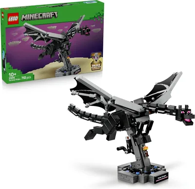 LEGO Minecraft Smok Kresu - Zestaw Budowlański dla Dzieci z Gry i Ruchomą Figurką ze Skrzydłami, Najlepszy Ceny