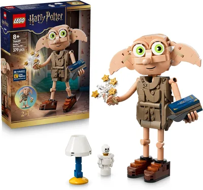 LEGO Harry Potter 2 en 1 Dobby el Elfo Gratis - Modelo Transformable en Kreacher - Decoración de Habitación - Regalo para Niñas