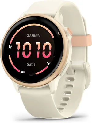 Garmin Vívoactive 6, Reloj Inteligente GPS, Blanco Rosa | Pantalla AMOLED, Salud, Movilidad, Sueño Avanzado y Batería de hasta 11 días