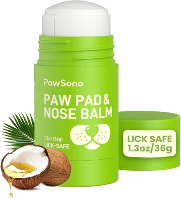 Palito para lamer PawSono Seguro con Aceite de Coco | Hidratante Natural y Calmante para Las Patas y La Nariz del Perro