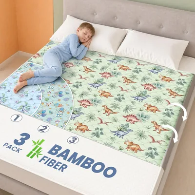 Enifine Viscose from Bamboo Pee Pads - Waterproof Bed Wetting Solution