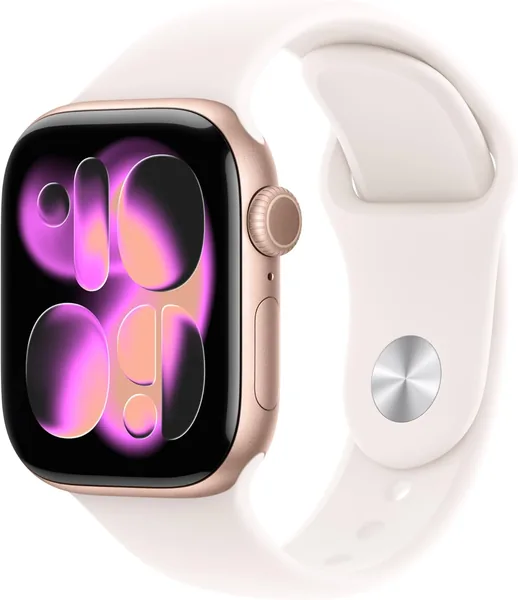 Apple Watch Series 11 GPS 42mm Rose Gold Smartwatch (S/M Band) - 28% Korting