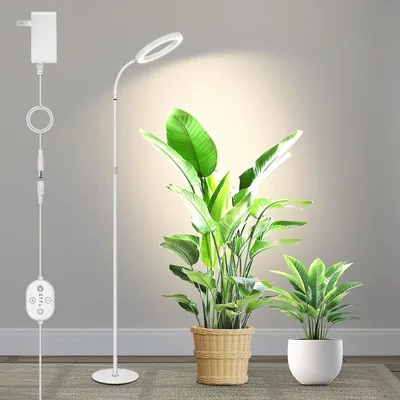 Stort 24V Innebygdt Växlingssvätte, Full Spektra med Stärkt 660nm Red, LUMILEDS LED, 20.5cm Med Timer & Dimma, Anpassbar