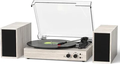 3-Speed Belt Drive Turntable w/ Bluetooth