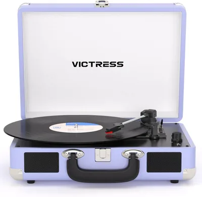 Vintage Portable Turntable w/ Speakers